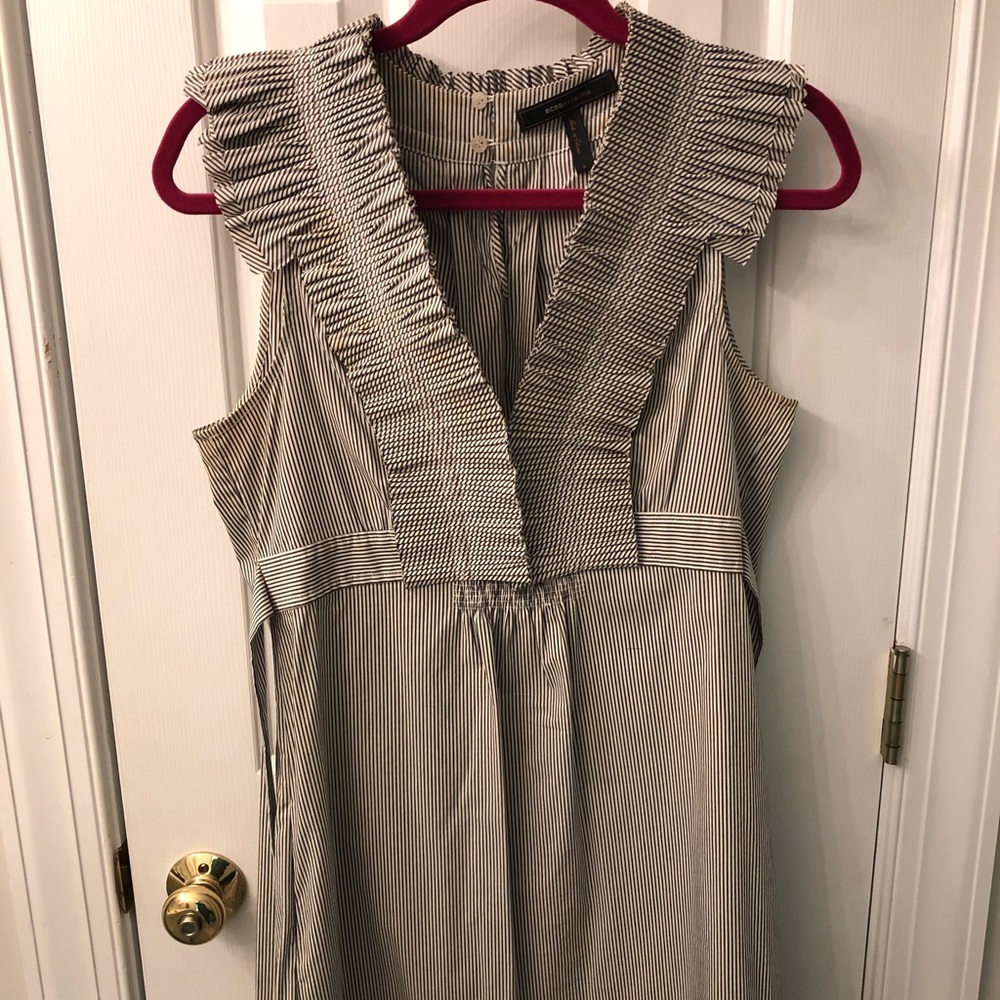 BCBG Grey/White Sundress